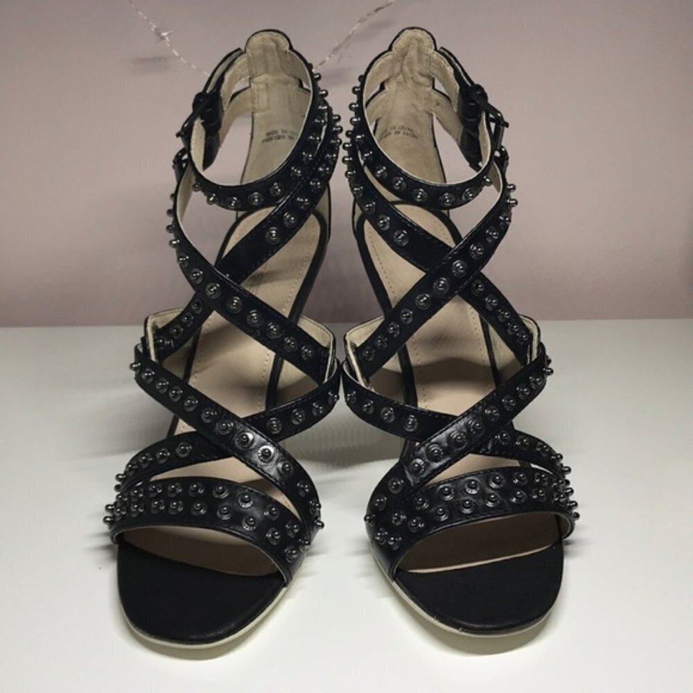 DIESEL Atomic Blondie Rivette Black Heels *7 NIB - Picture 4 of 5